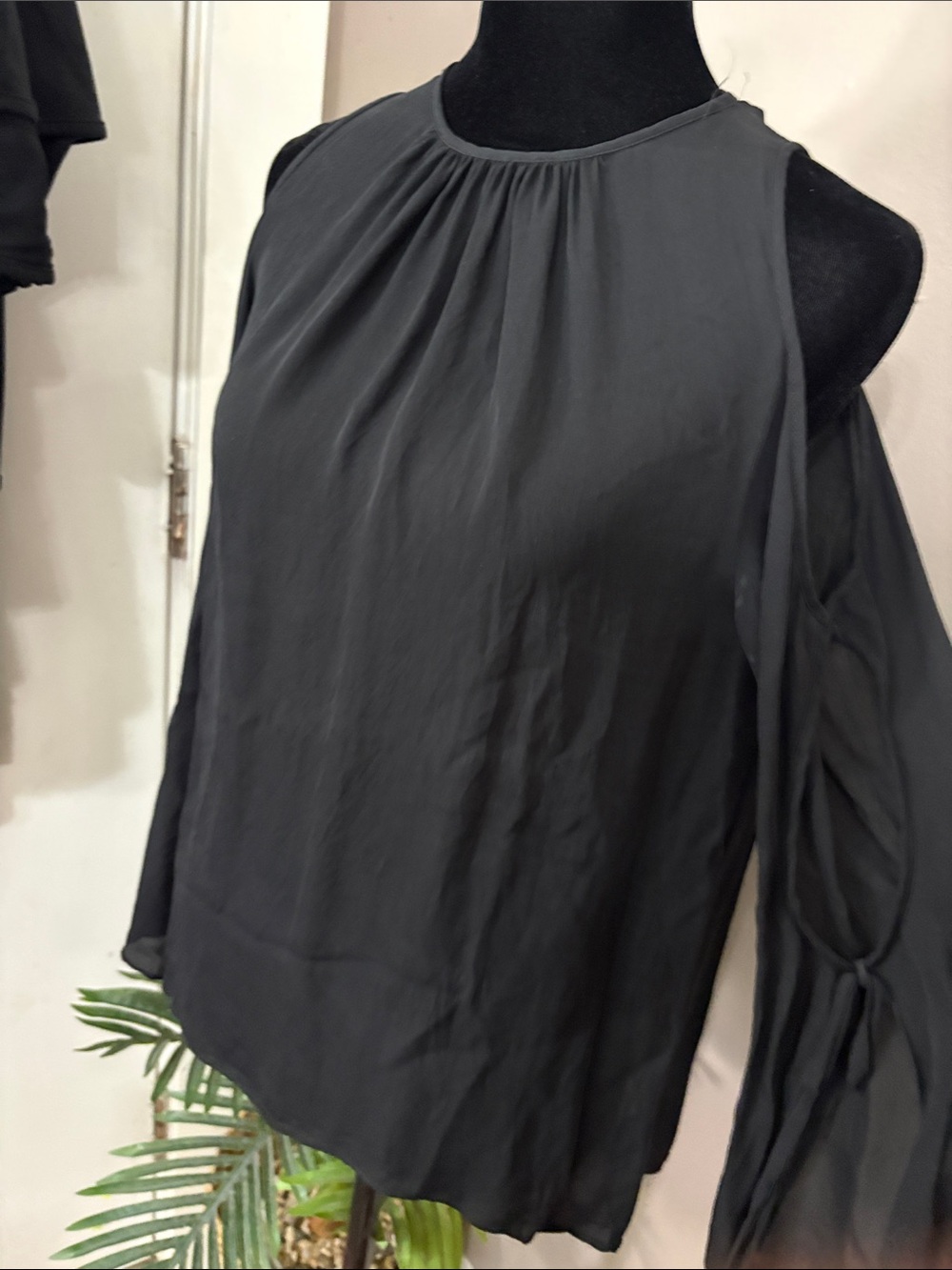 Ramy Brook Lauren Cold-Shoulder Silk Top Women’s Size xs